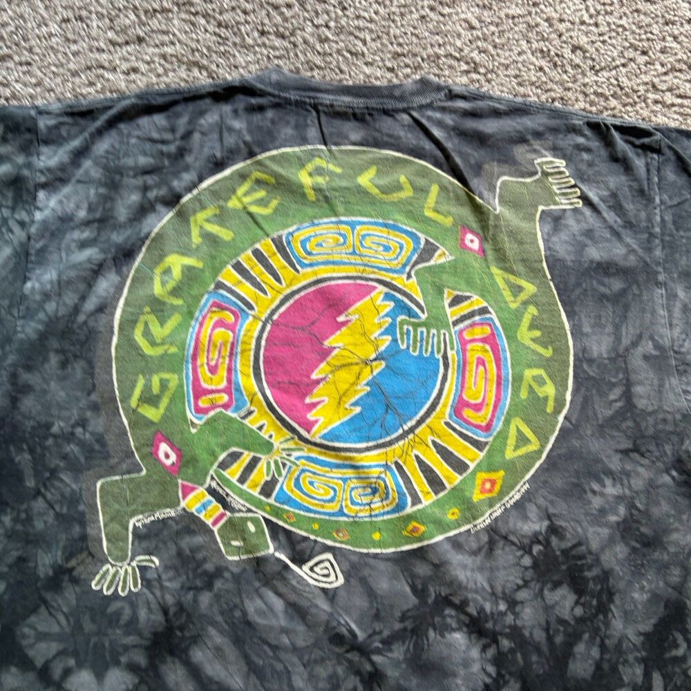 Vintage 1994 Grateful Dead Southwest Dead Shirt Aztec Lizard Goat Tie Dye Sz XL - Picture 4 of 10